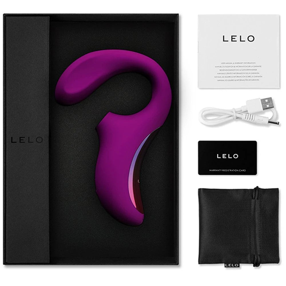 Lelo Enigma Cruise Dual Action Sonic Massager Çift İşlevli Emiş Güçlü Vibrator Deep Rose