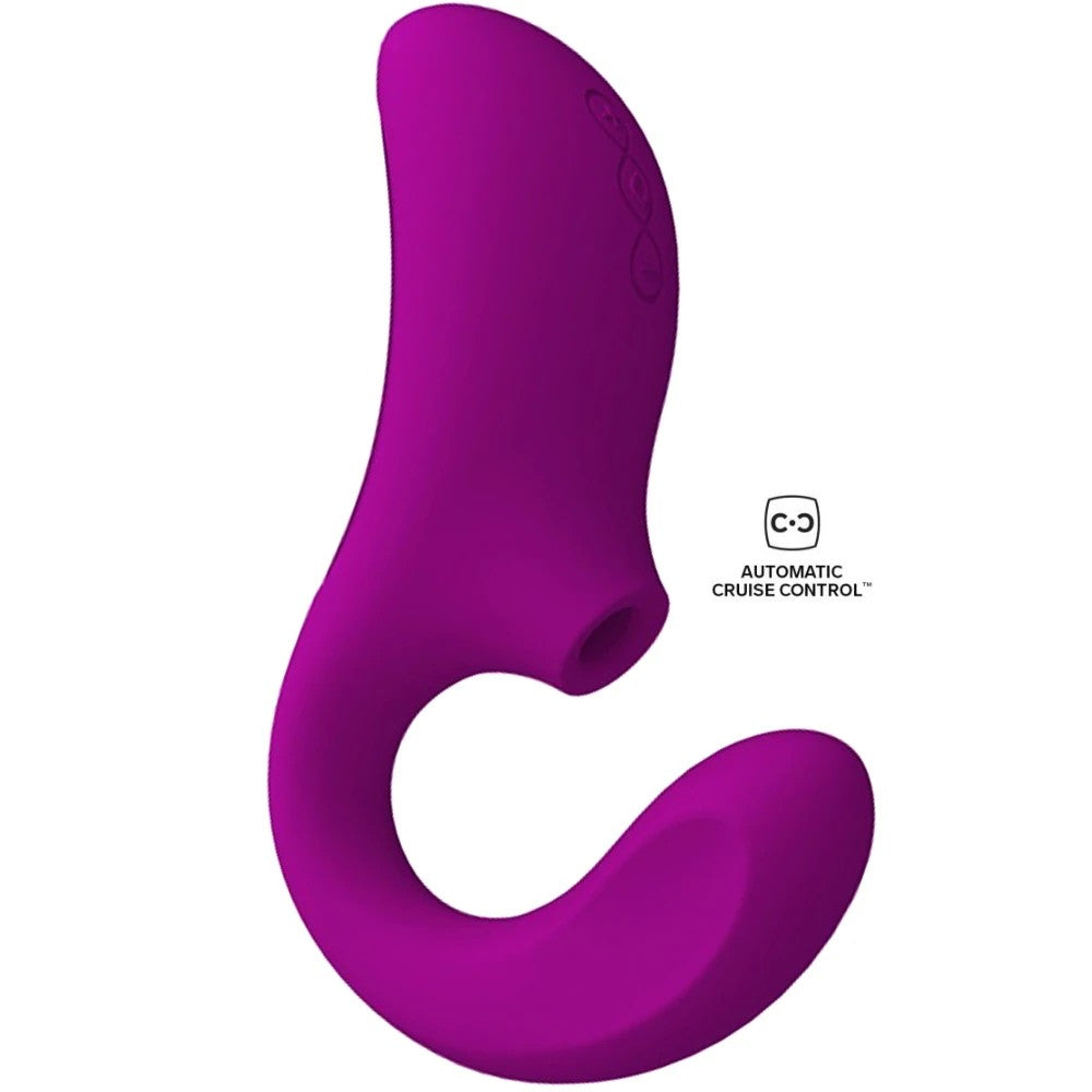 Lelo Enigma Cruise Dual Action Sonic Massager Çift İşlevli Emiş Güçlü Vibrator Deep Rose