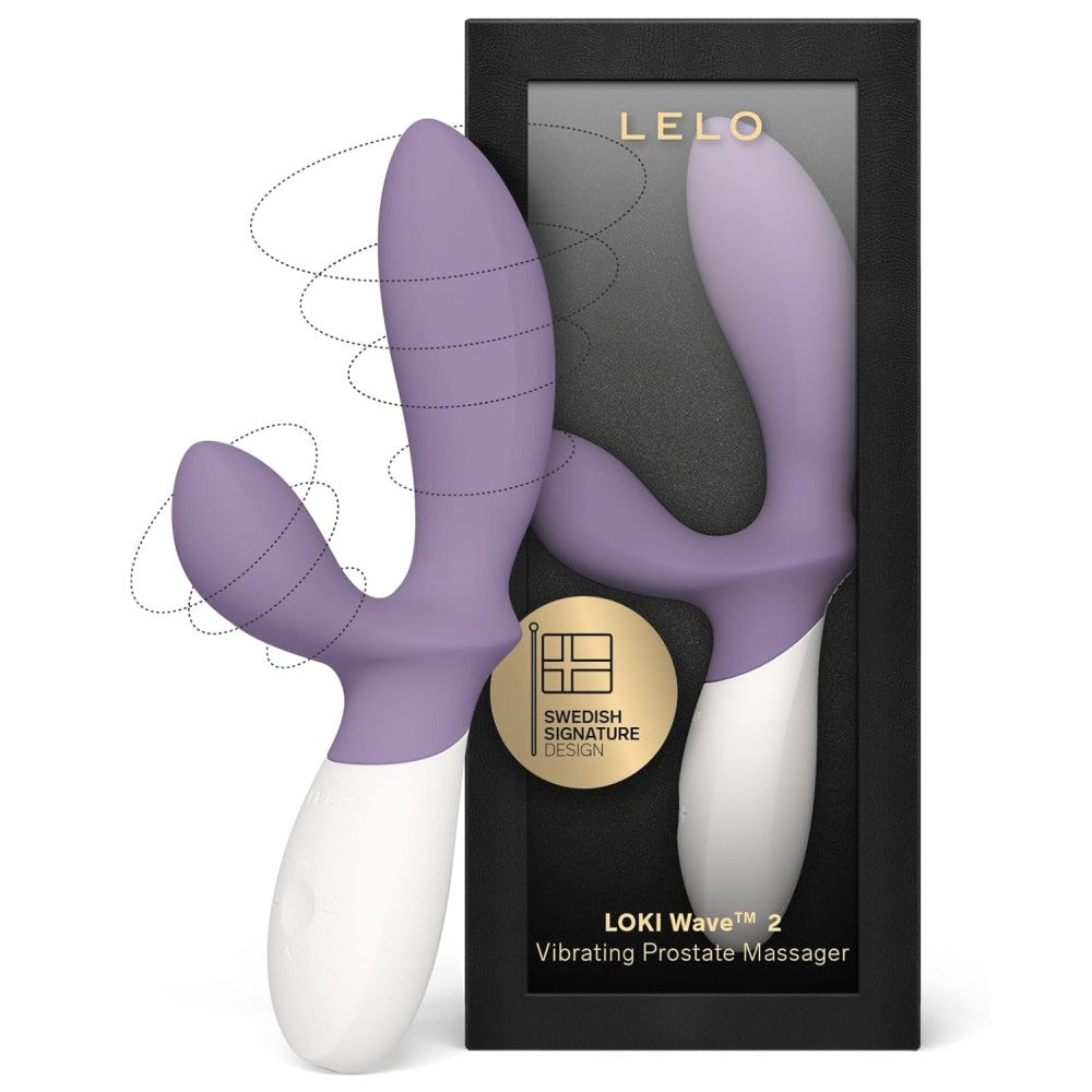 Lelo Loki Wave 2 Vibrating Prostate Massager Rabbit Vibrator Purple