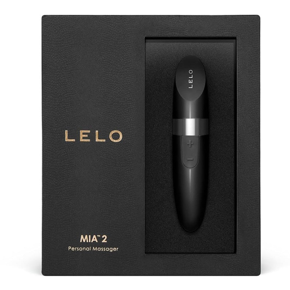 Lelo Mia 2 Personal Massager Lipstick Ruj Vibrator Black