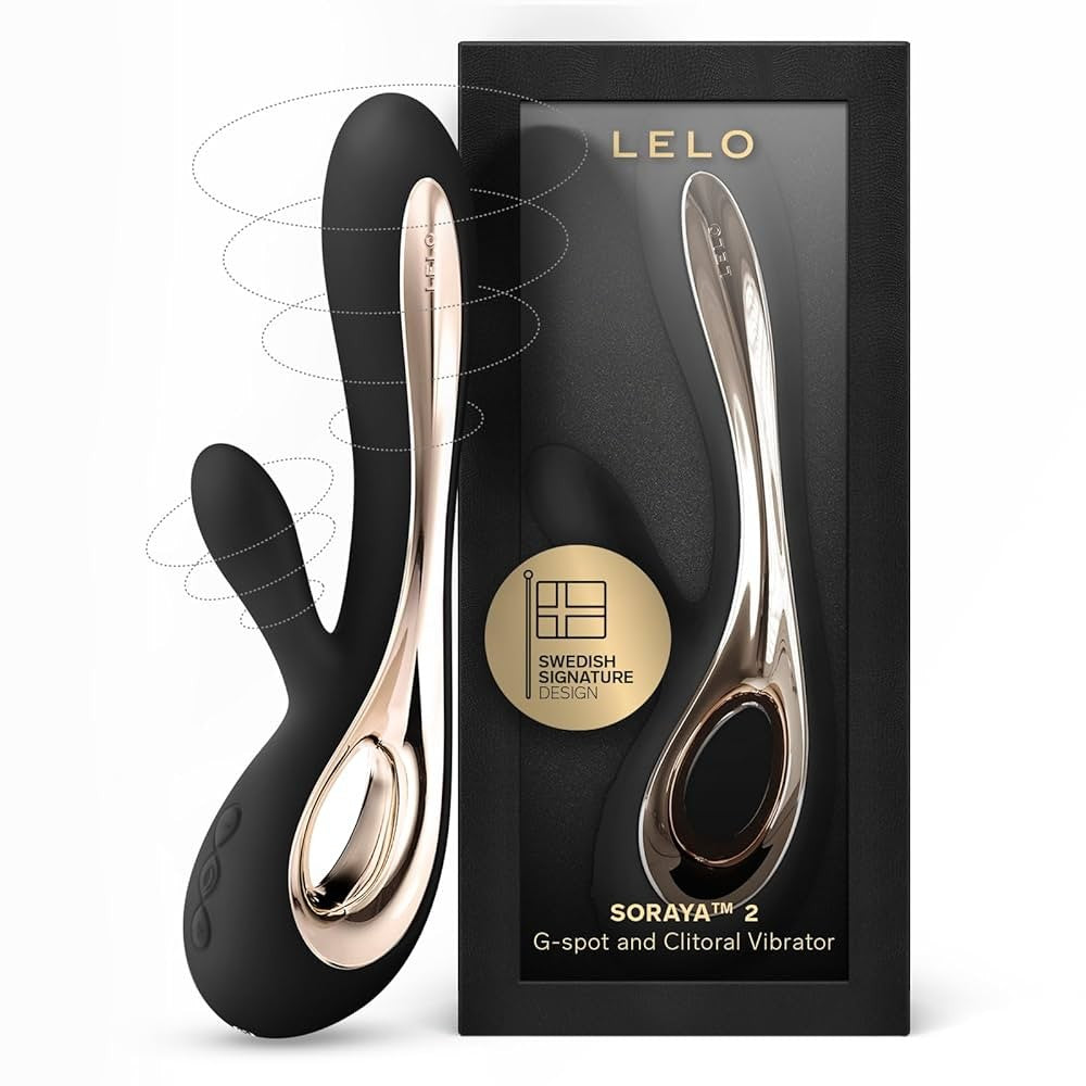 Lelo Soraya 2 Dual Action Massager G-Spot and Clitoral Vibrator Black