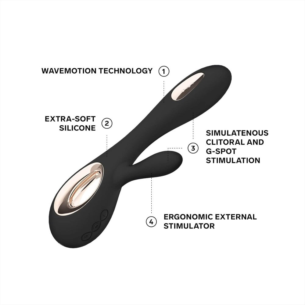 Lelo Soraya Wave Dual-Action Rabbit Vibrator Black