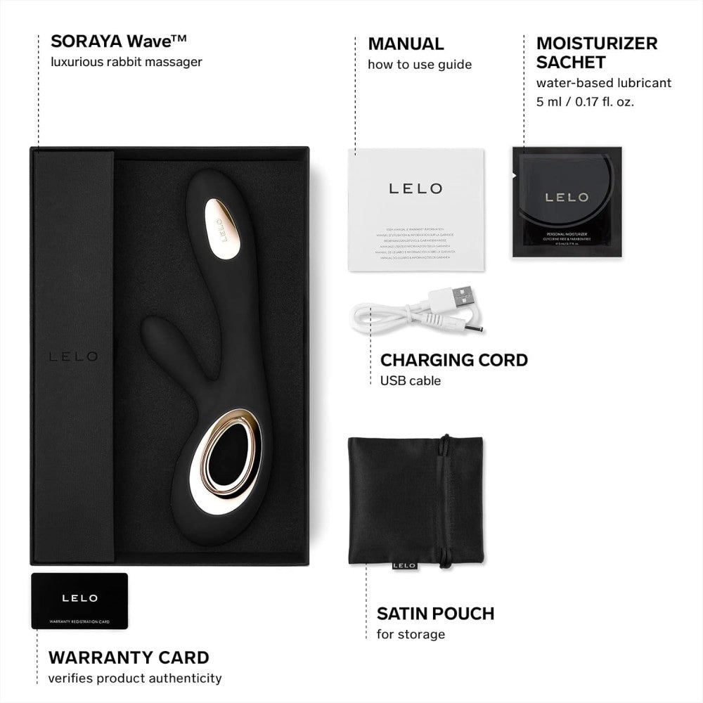 Lelo Soraya Wave Dual-Action Rabbit Vibrator Black