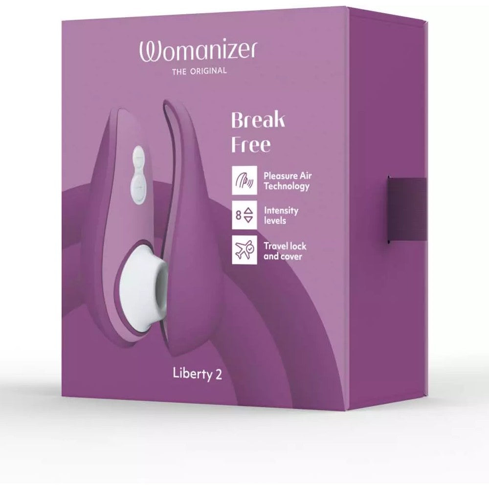 Womanizer Liberty 2 Pleasure Air Klitoris Stimülatörü Emiş Güçlü Vibratör Purple