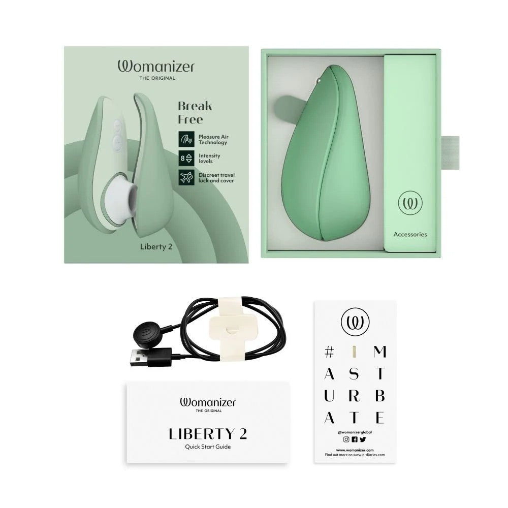 Womanizer Liberty 2 Pleasure Air Klitoris Stimülatörü Emiş Güçlü Vibratör Sage