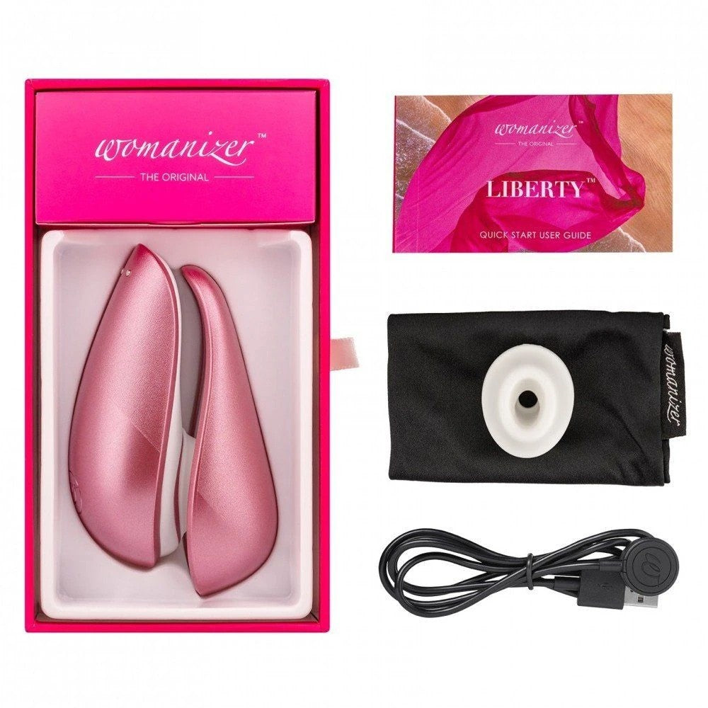 Womanizer Liberty Emiş Güçlü Klitoral Vibrator Pink Rose
