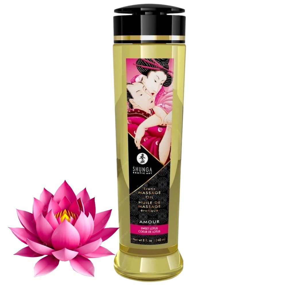 Shunga Erotic Massage Oil Sensation Sweet Lotus Masaj Yağı 240 ml