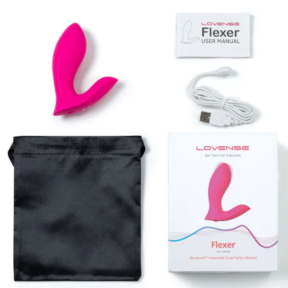 Lovense Flexer Insertable Dual Panty Giyilebilir Vibrator