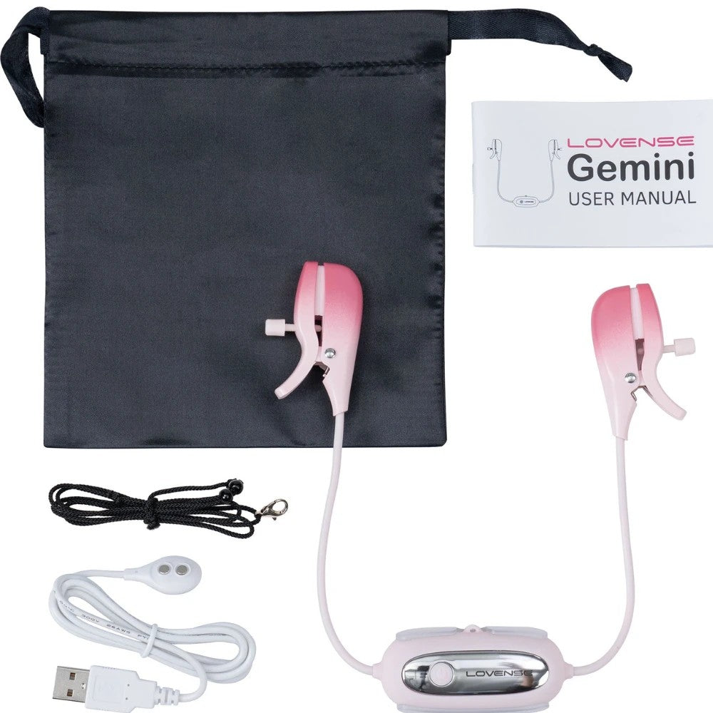 Lovense Gemini Telefon Kontrollü Vibrating Nipple Clamps Vibrator