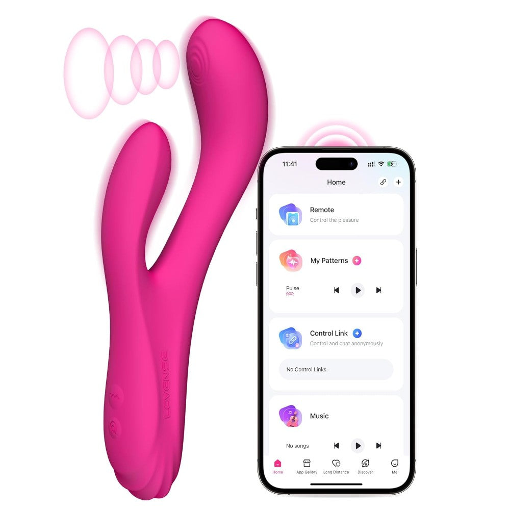 Lovense Osci 3 App-Controlled Oscillating Hareketli ve Isıtmalı Rabbit Vibrator