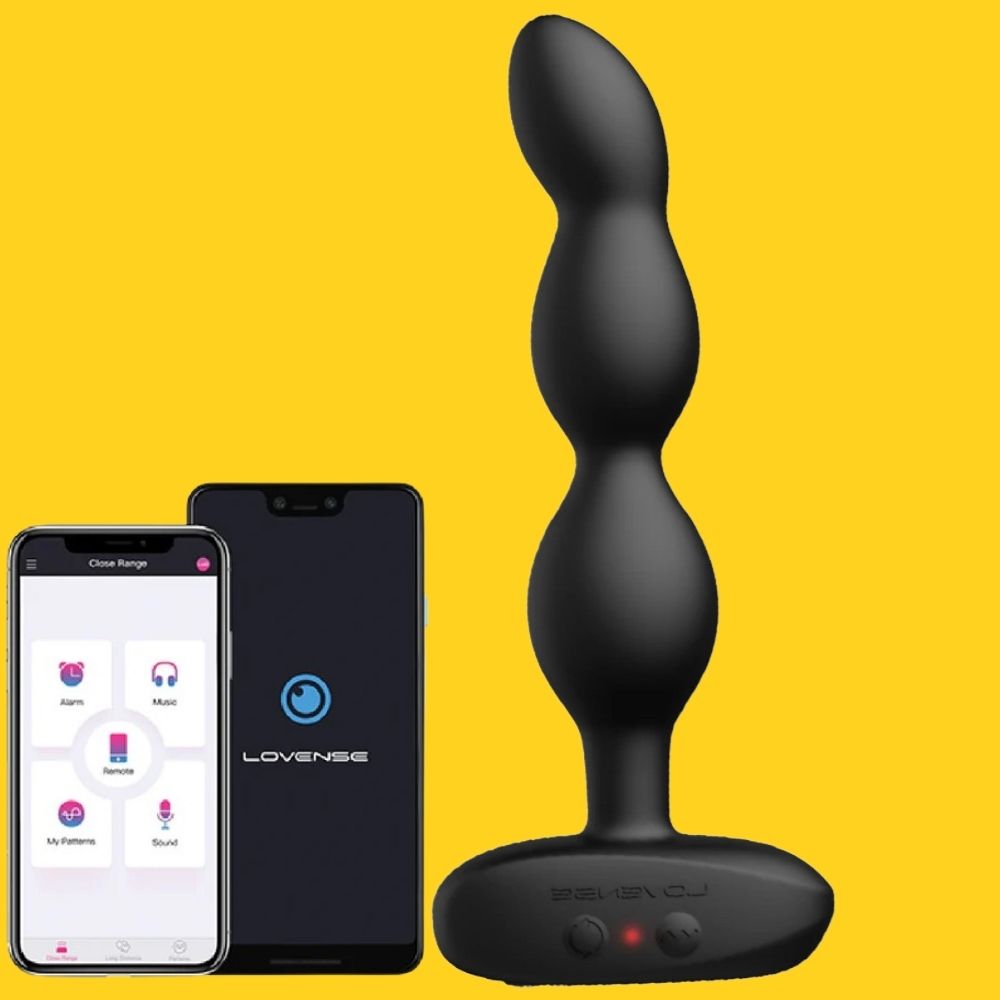 Lovense Ridge App Controlled Rotating and Vibrating Anal Beads Vibrator