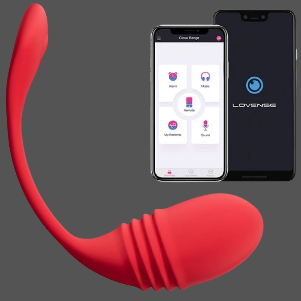 Lovense Vulse App-Controlled Thrusting Vibrating Egg Vibrator