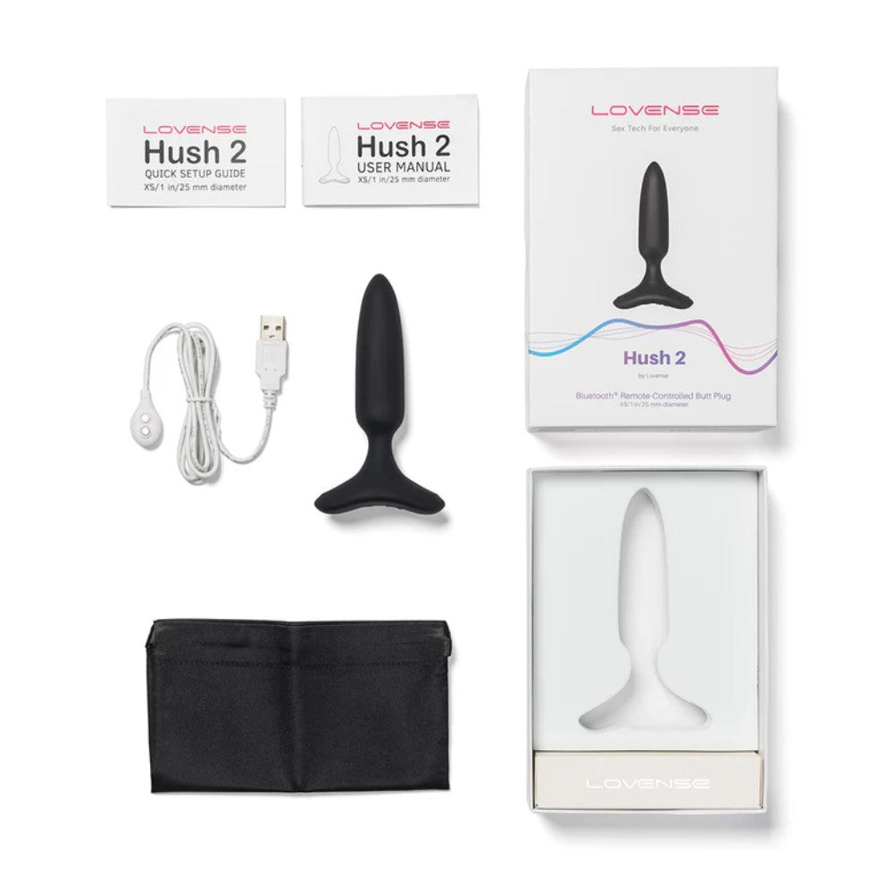 Lovense Hush 2 X-Small 25mm Telefon Kontrollü Titreşimli Anal Plug