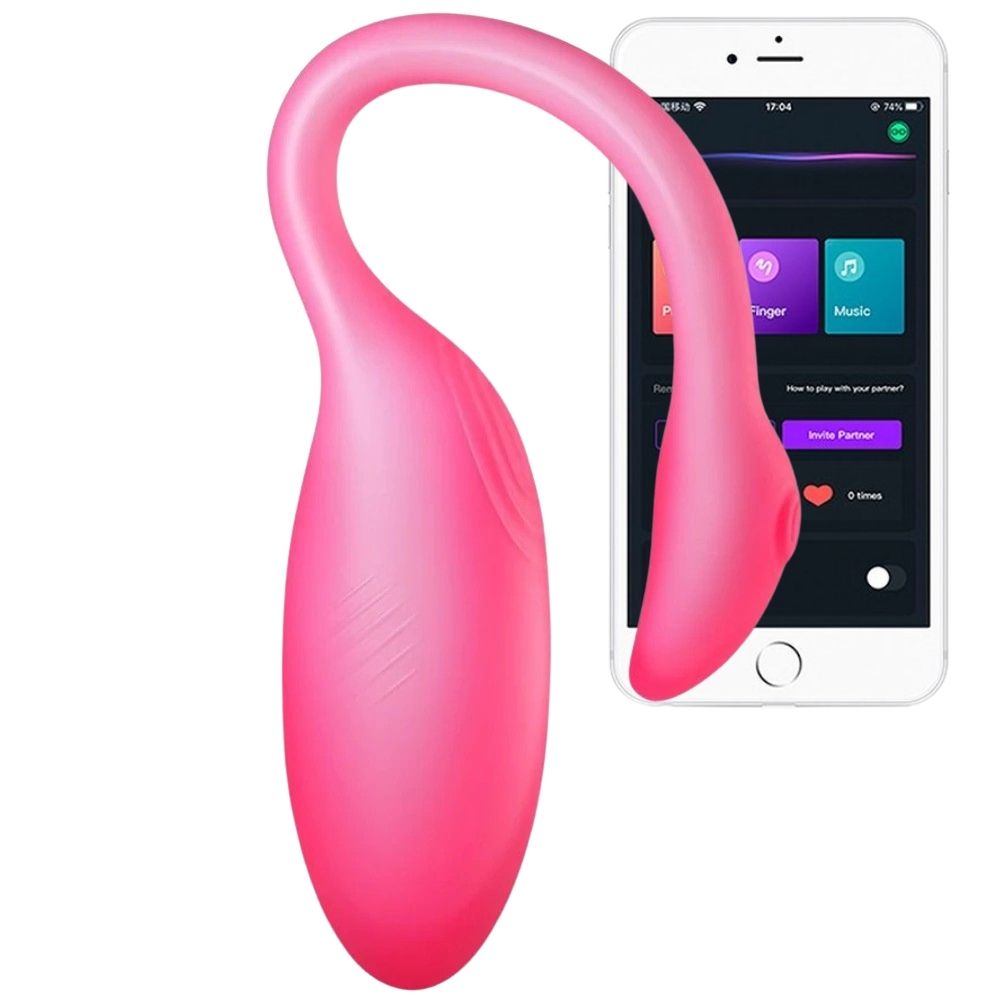 Magic Motion Flamingo Max Vibrating Egg Giyilebilir Telefon Kontrollü Vibratör Pink