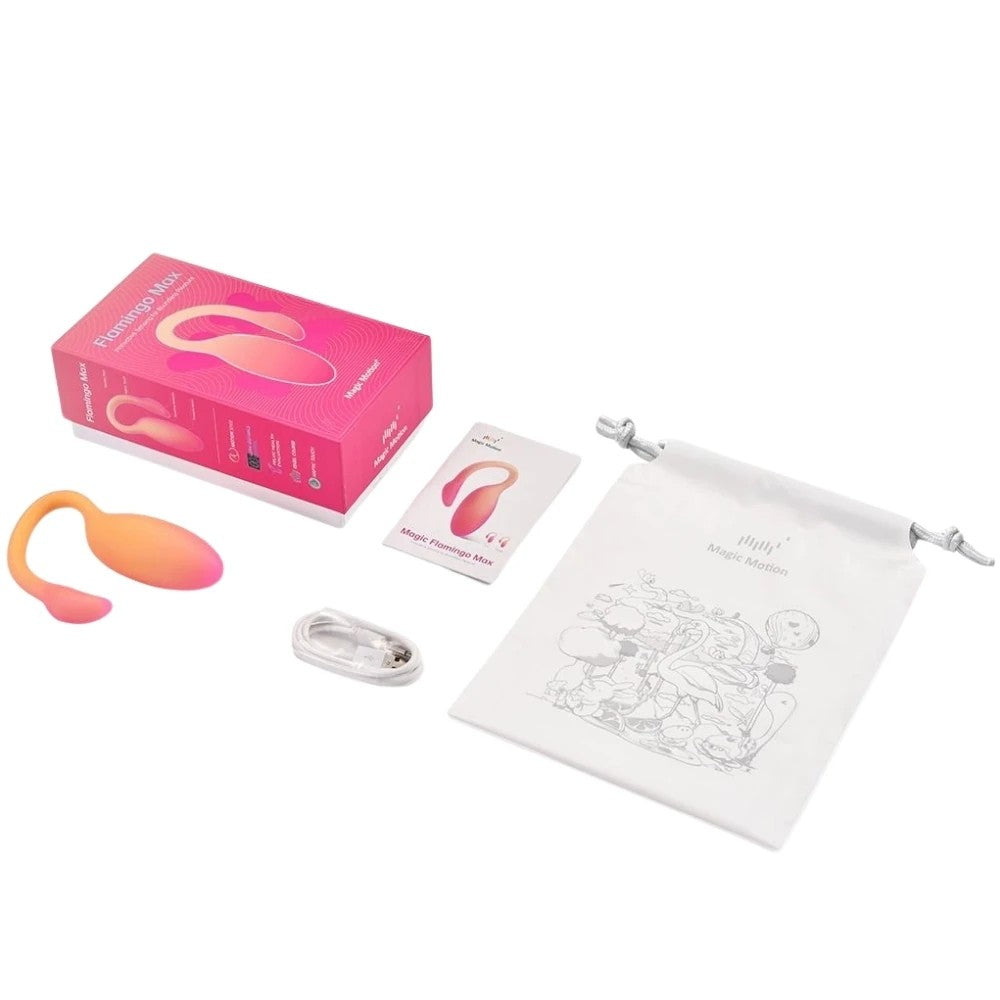 Magic Motion Flamingo Max Vibrating Egg Giyilebilir Telefon Kontrollü Vibratör Orange