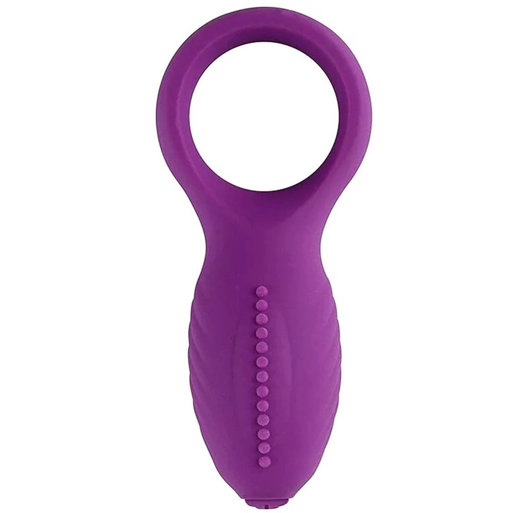 Man Nuo Dual Klitoral Titreşimli Penis Halkası Mor