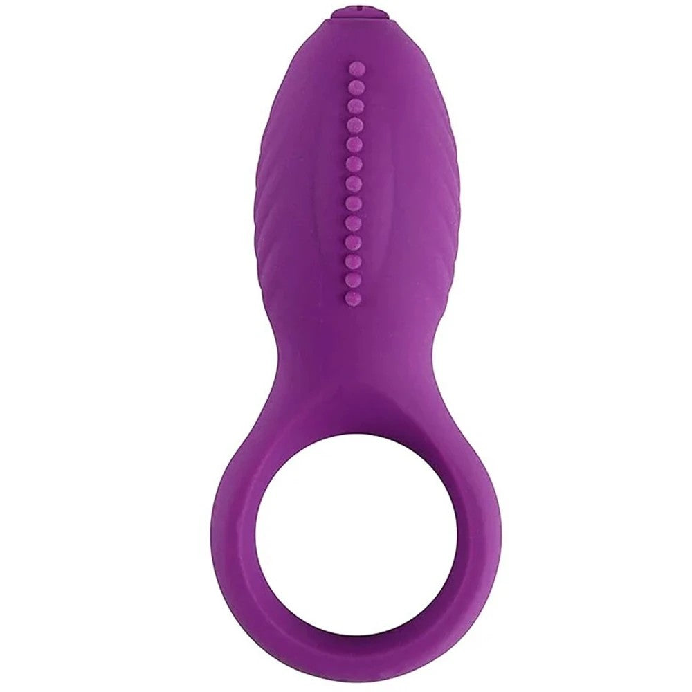 Man Nuo Dual Klitoral Titreşimli Penis Halkası Mor