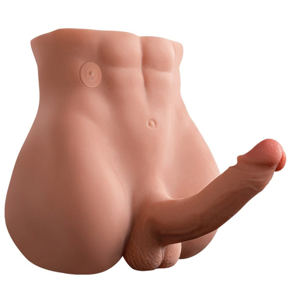 Shequ Bartlett Ass Hareketli Realistik Erkek Yarım Vücut Masturbator SQ-MAR30019V