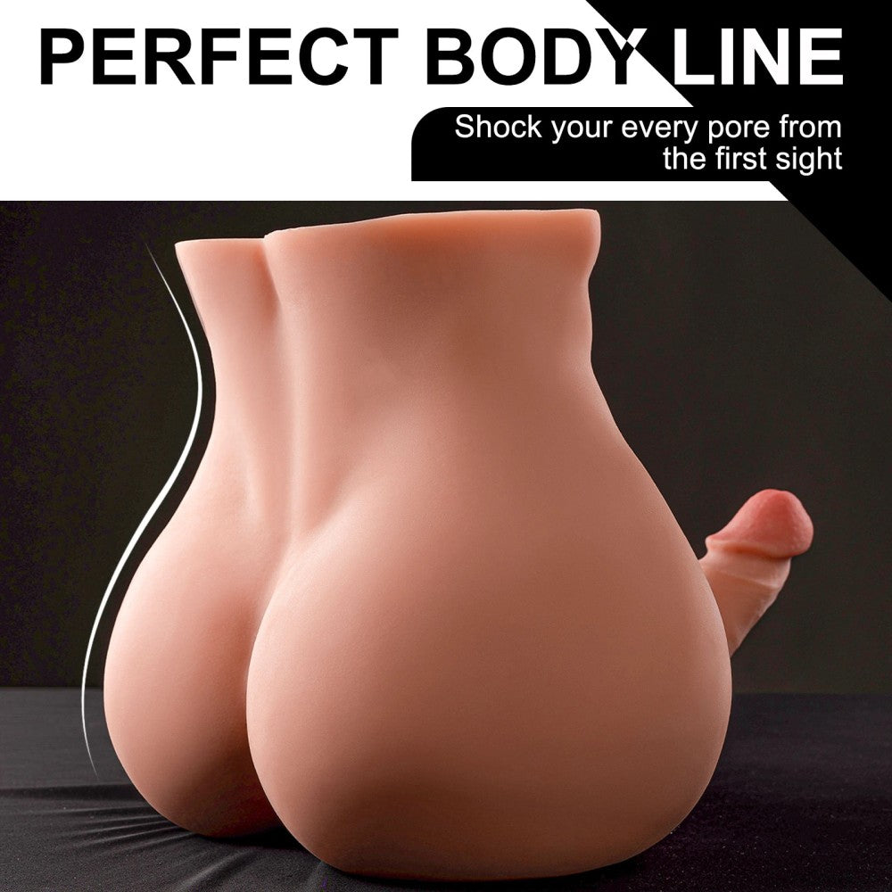 Shequ Bartlett Ass Hareketli Realistik Erkek Yarım Vücut Masturbator SQ-MAR30019V