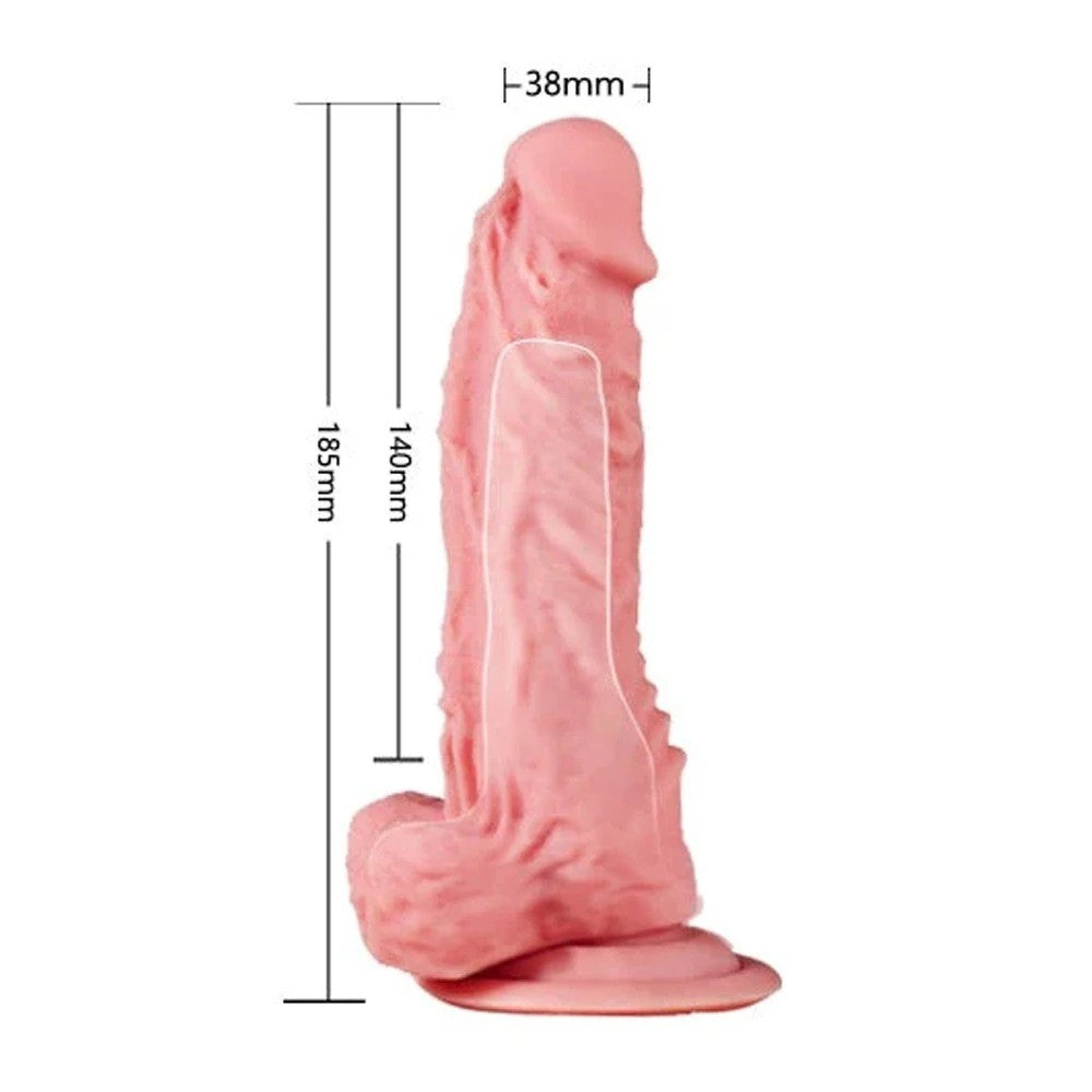 Mars Dildo 18.5 cm İçi Boş Belden Bağlamalı Realistik Penis