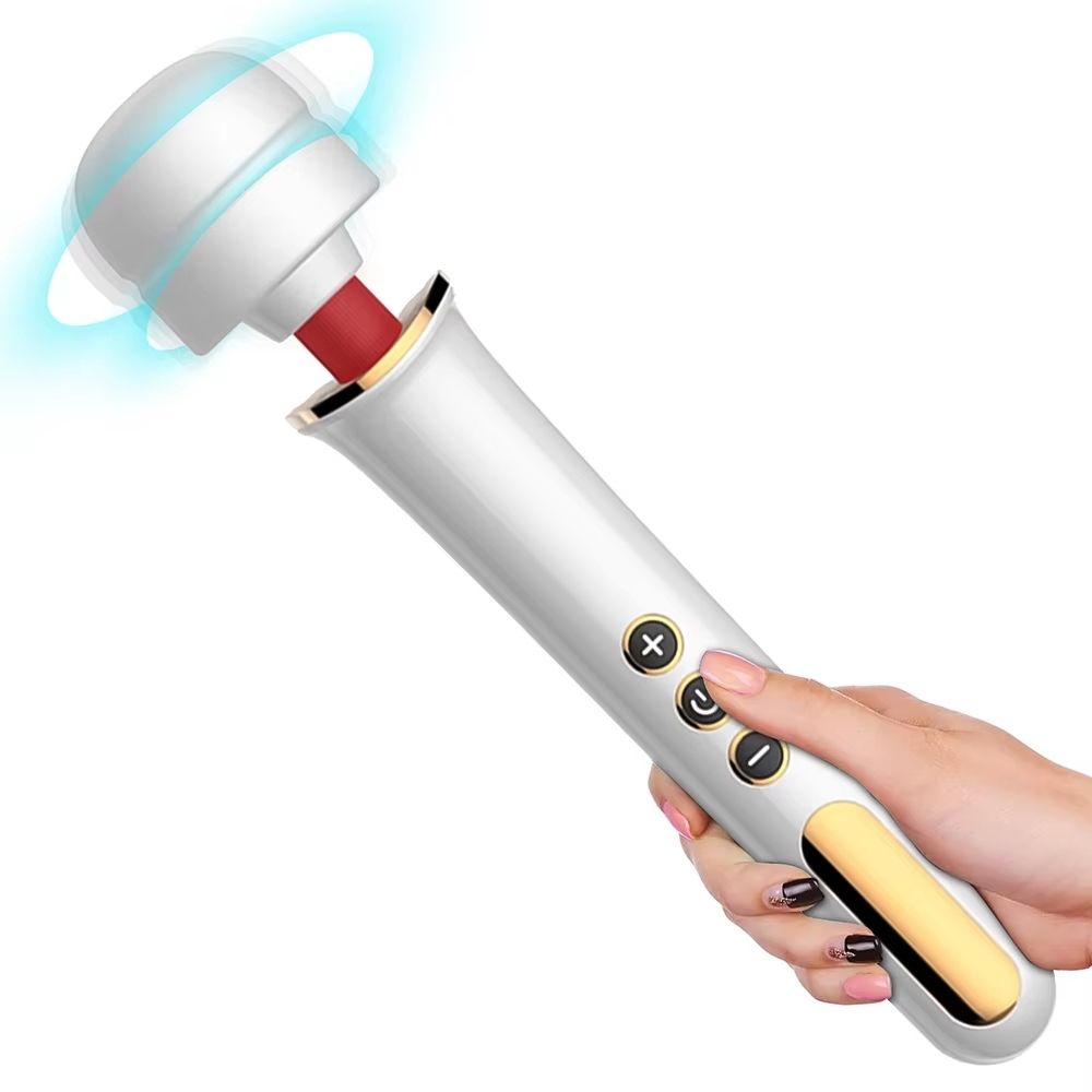 Powerful Vibrating Clitoris Female AV Magic Massage Wand Vibrator White