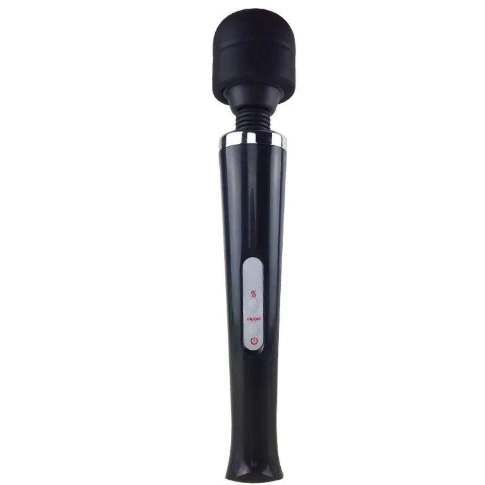 Powerful Magic Massager 10 Modlu Şarjlı Magic Wand Vibrator Black