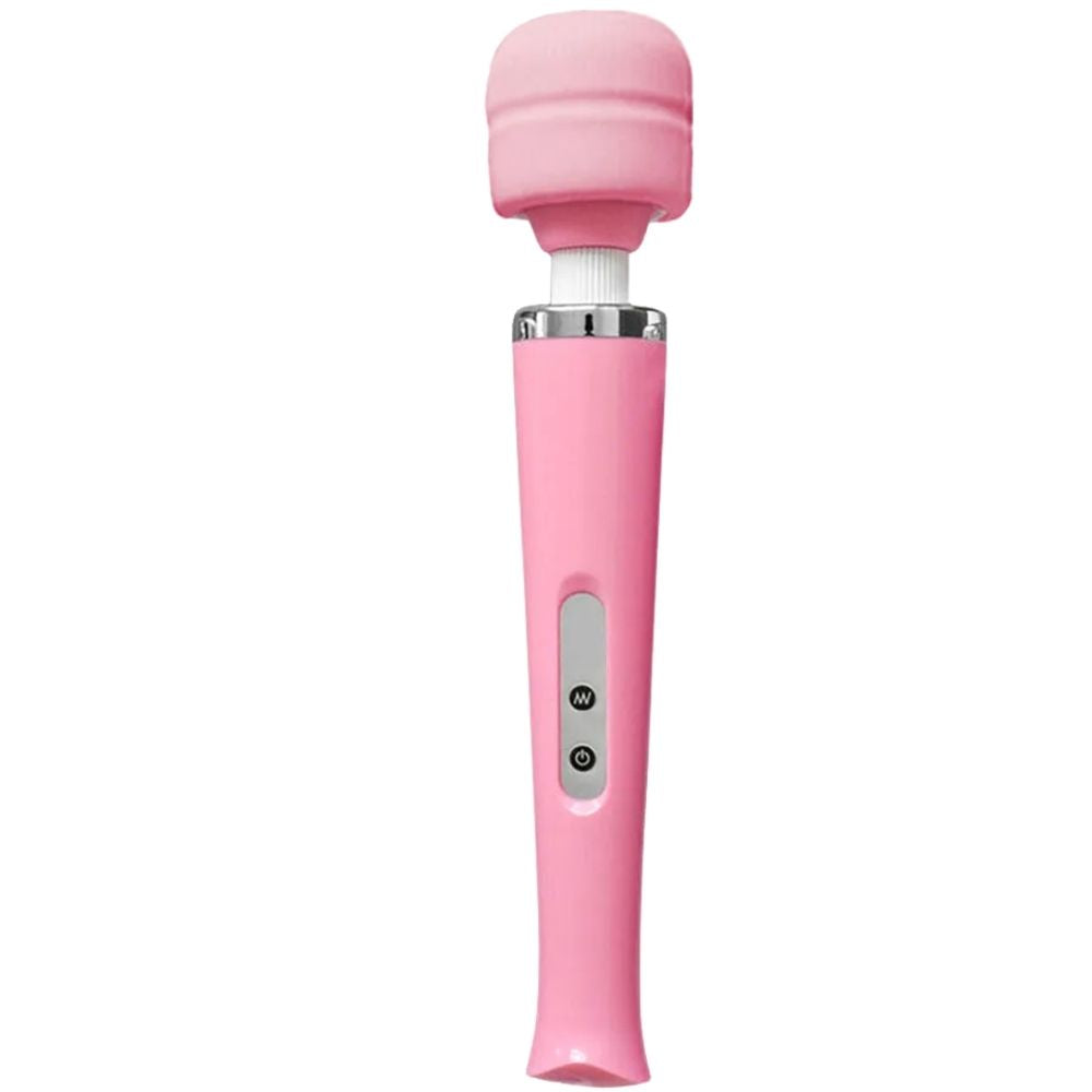 Powerful Magic Massager 10 Modlu Şarjlı Magic Wand Vibrator Pink
