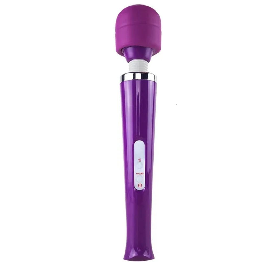 Powerful Magic Massager 10 Modlu Şarjlı Magic Wand Vibrator Purple