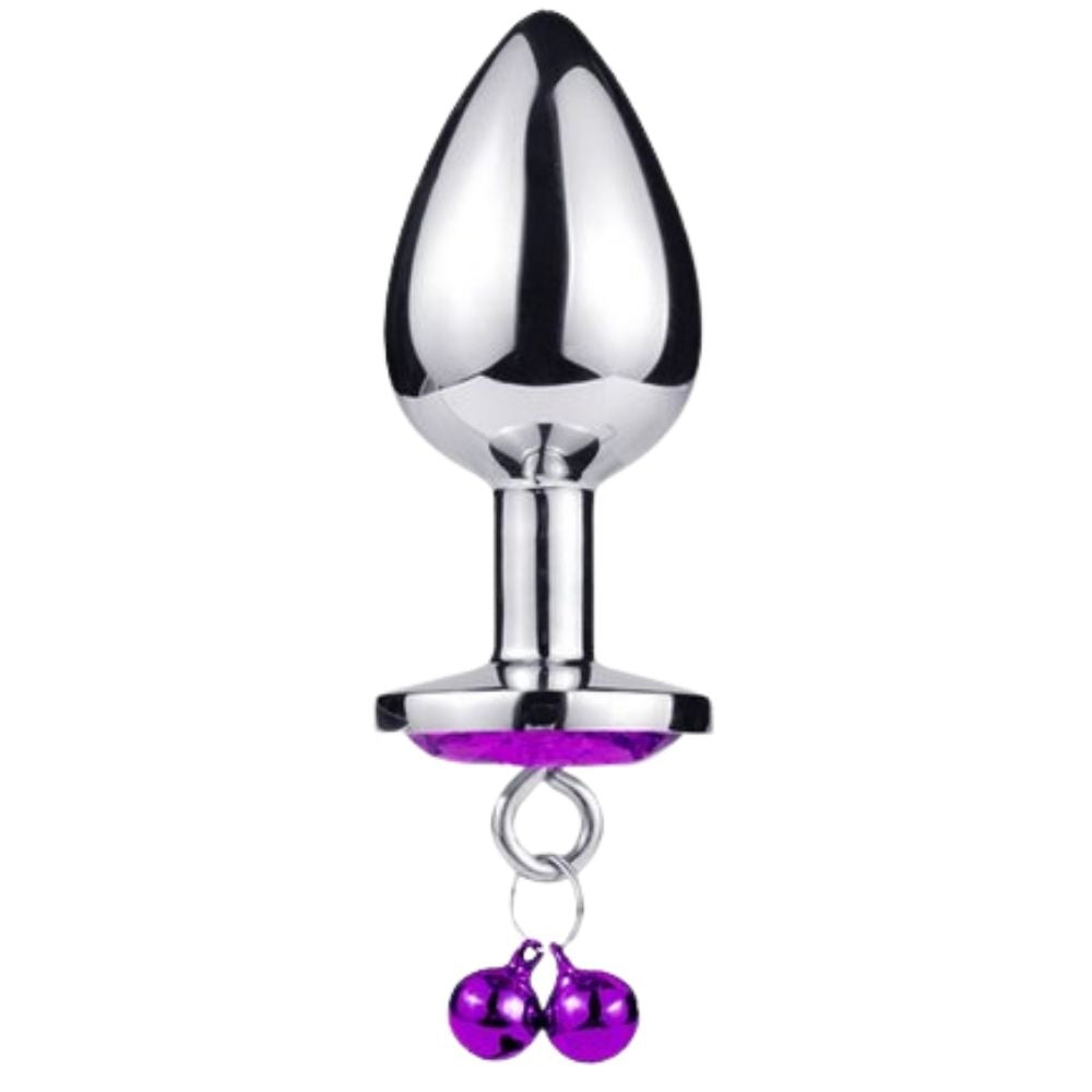 Anal Play Asslock Collar Tasmalı Metal Anal Plug Medium