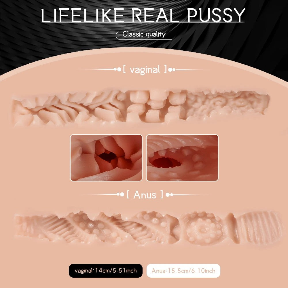 Shequ Miah Emişli ve Titreşimli Yarım Vücut Masturbator SQ-MAS20019