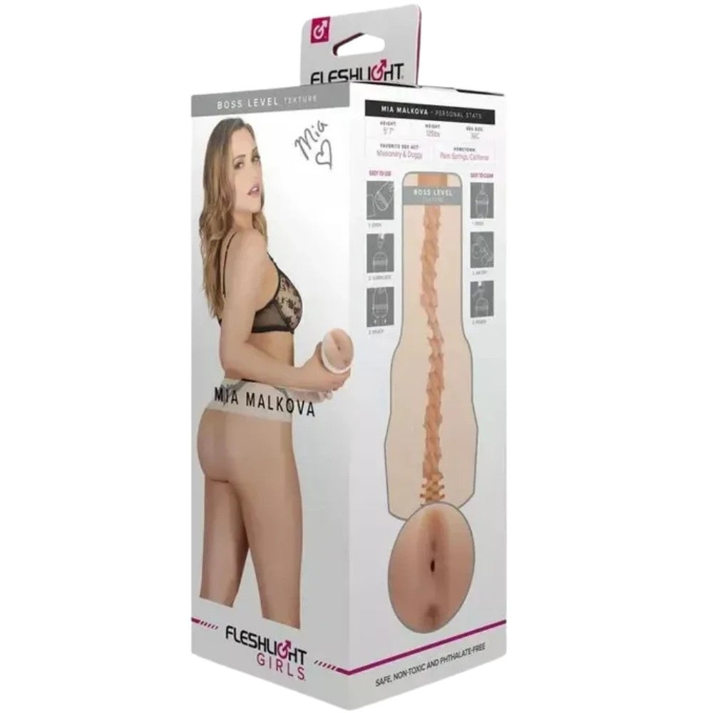 Fleshlight Girls Mia Malkova Boss Level Realistik Anus Masturbator