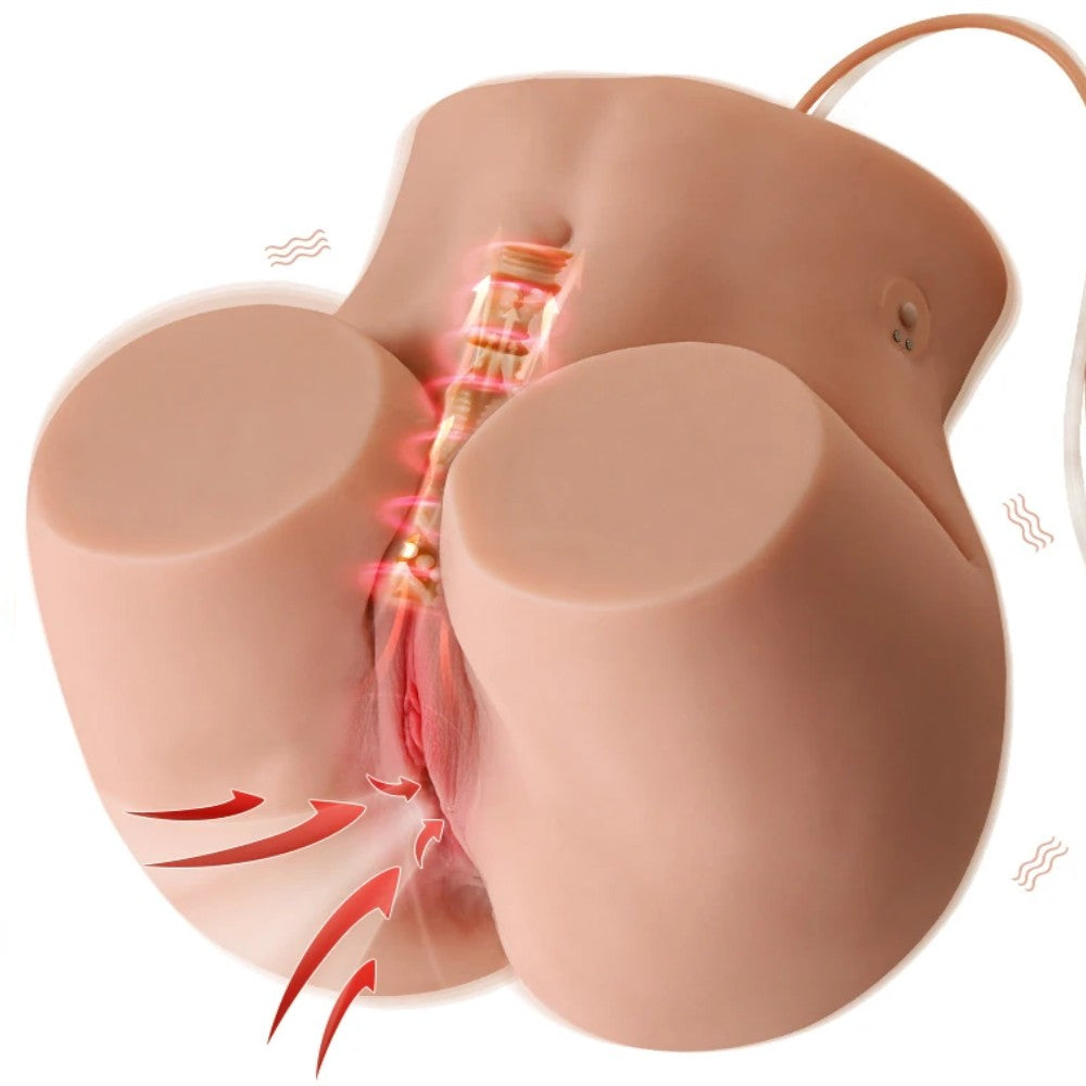 Shequ Mignon Emişli ve Titreşimli Realistik Kalça Masturbator SQ-MAS50090