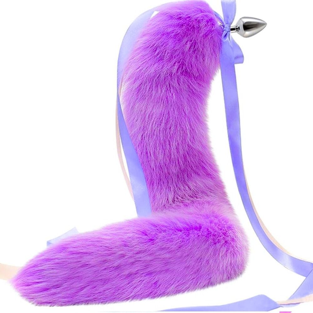Fox Tail Butt Small Metal Kuyruklu Anal Plug Lilac