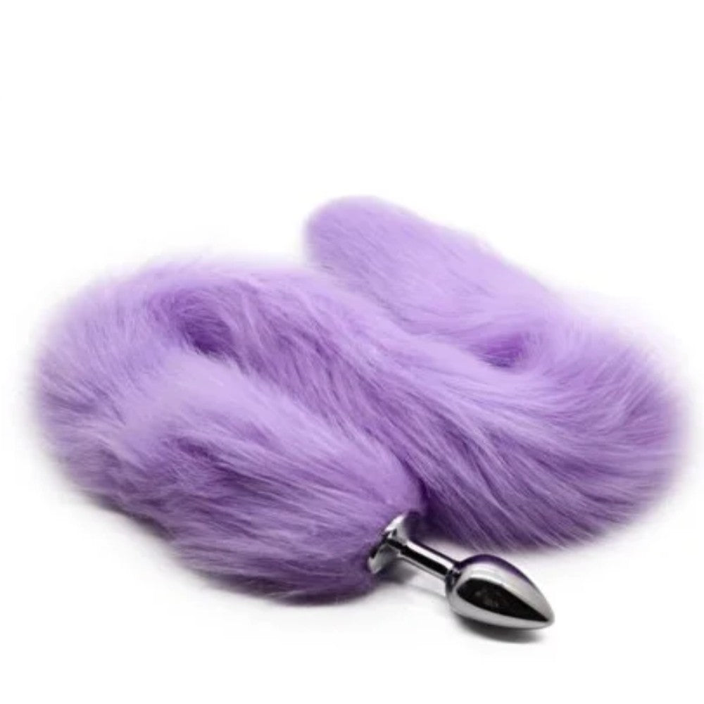 Fox Tail Butt Small Metal Kuyruklu Anal Plug Lilac