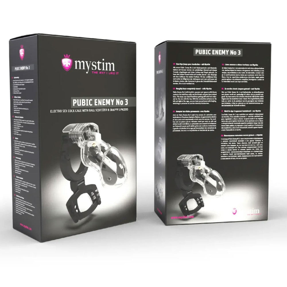 MyStim Pubic Enemy No 3 Electro Sex Cock Cage Penis Kafesi