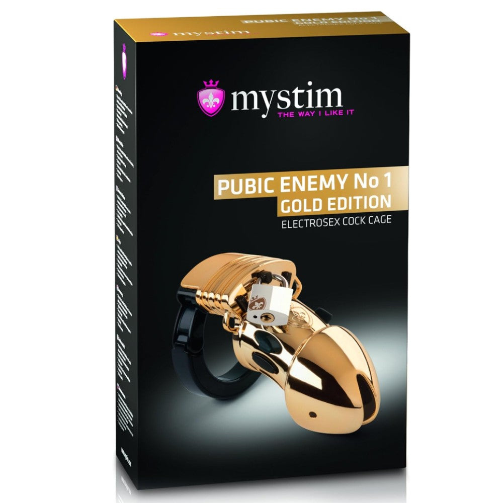 Mystim Pubic Enemy No.1 Gold Edition Penis Kafesi