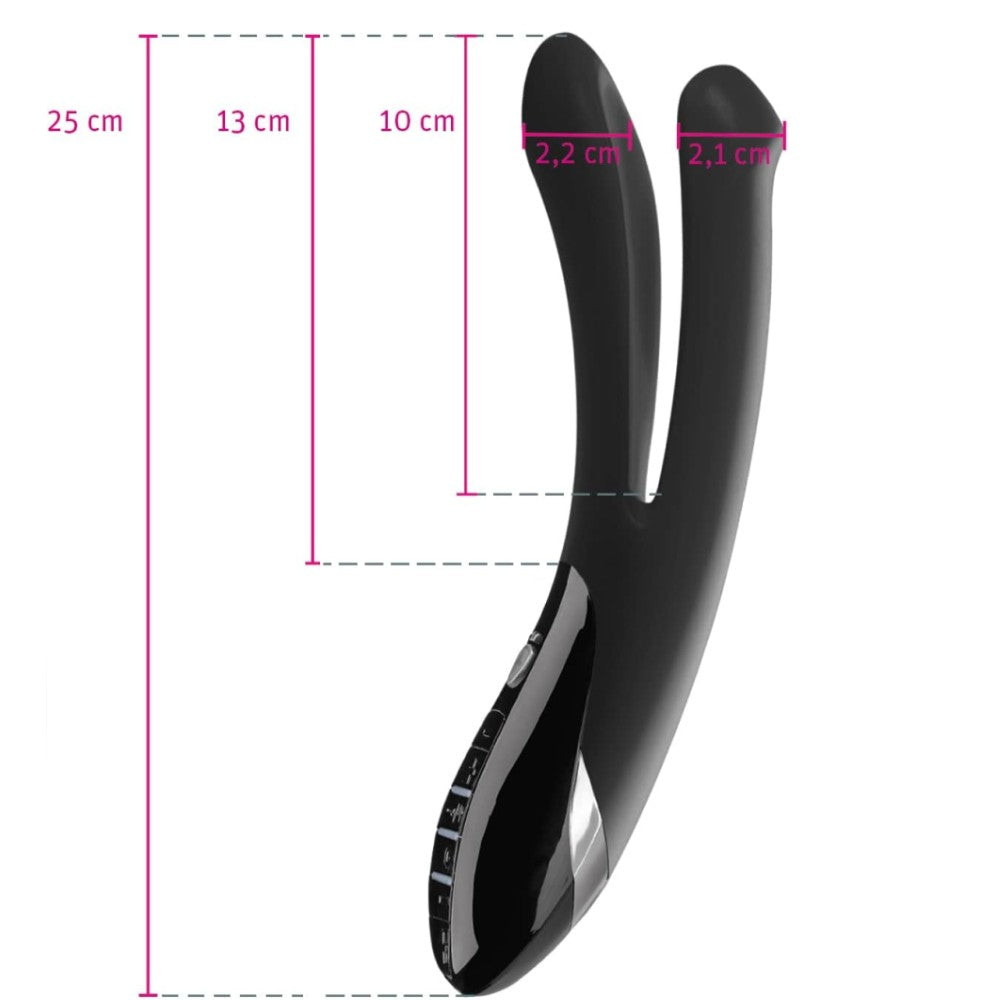 Mystim Tickling Aparte Black Edition Rabbit G-Spot Vibrator