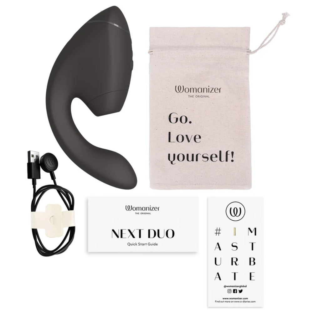 Womanizer Next Duo Emiş Güçlü G-Noktası Vibratör Black