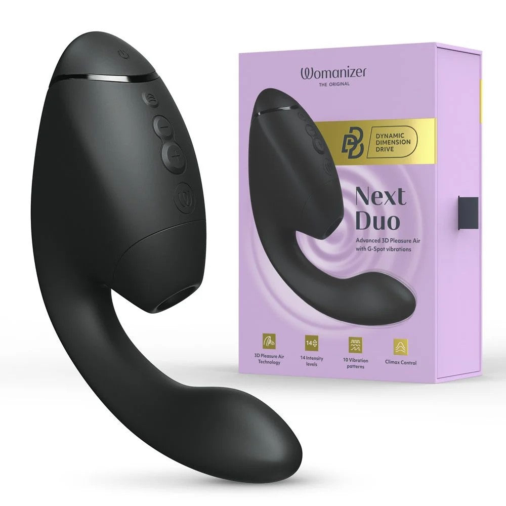 Womanizer Next Duo Emiş Güçlü G-Noktası Vibratör Black