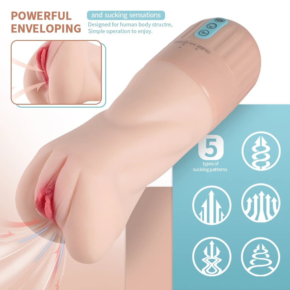 Shequ No.6 Beta Suction Emiş Güçlü 7 Mod Masturbator Vajina SQ-MA60120