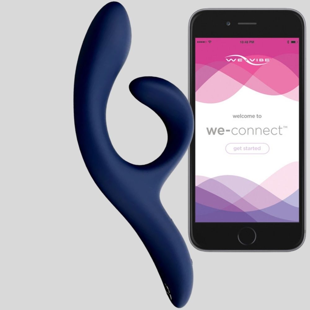 We-Vibe Nova 2 Rechargeable Dual-Stimulation Rabbit Vibrator Midnight Blue