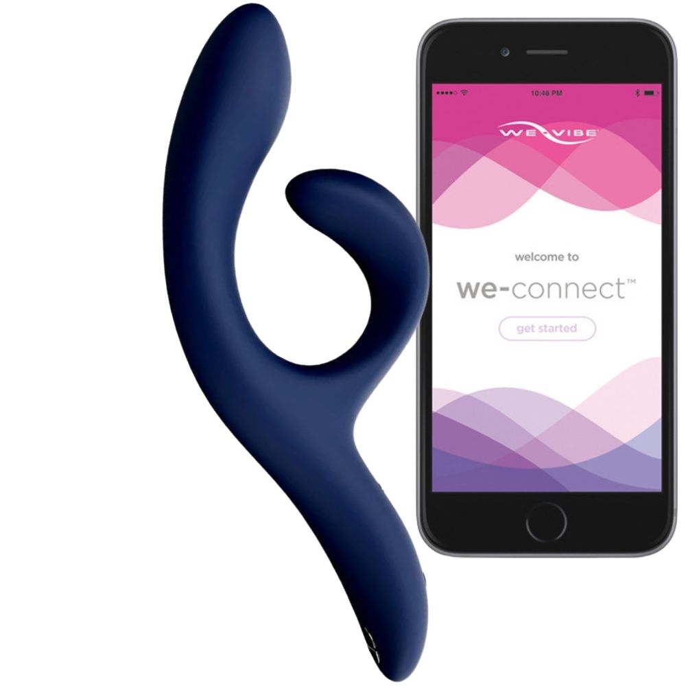 We-Vibe Nova 2 Rechargeable Dual-Stimulation Rabbit Vibrator Midnight Blue