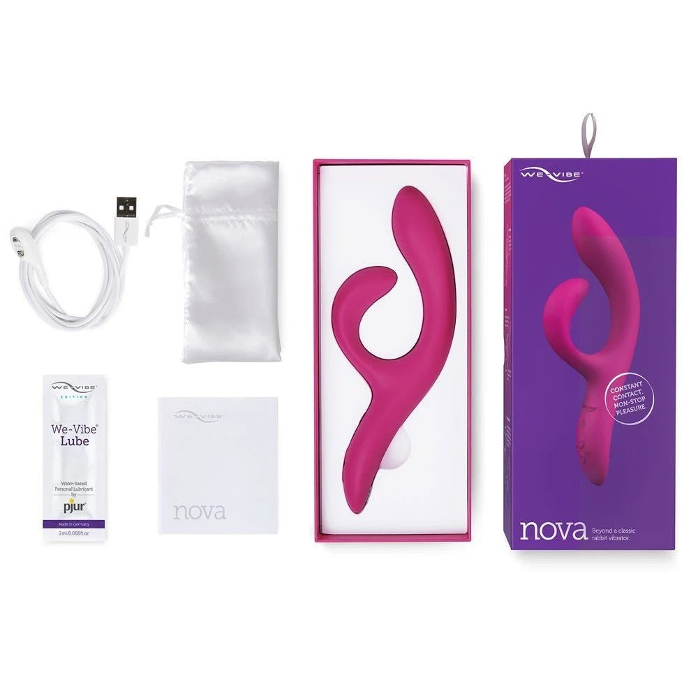 We-Vibe Nova 2 Rechargeable Dual-Stimulation Rabbit Vibrator Pink