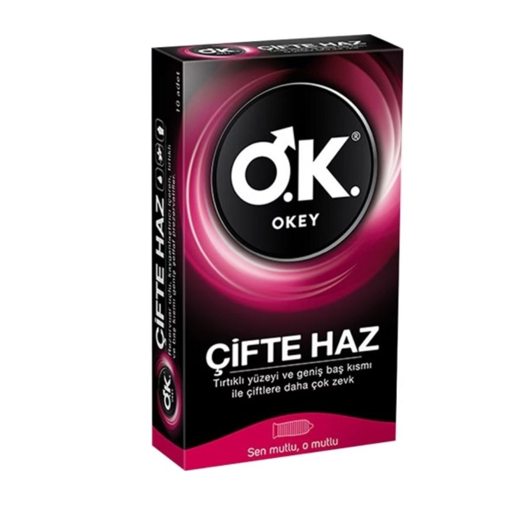 Okey Çifte Haz 10'lu Prezervatif Kondom