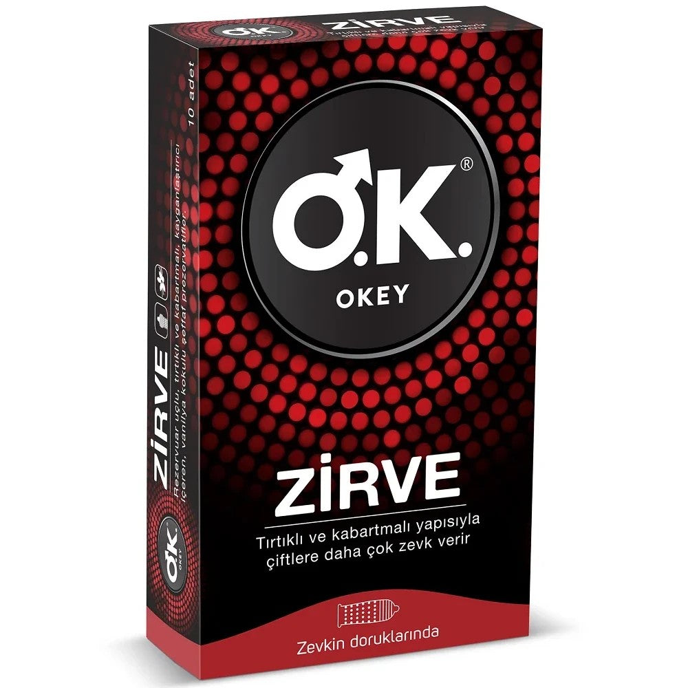 Okey Zirve 10'lu Paket Prezervatif Kondom