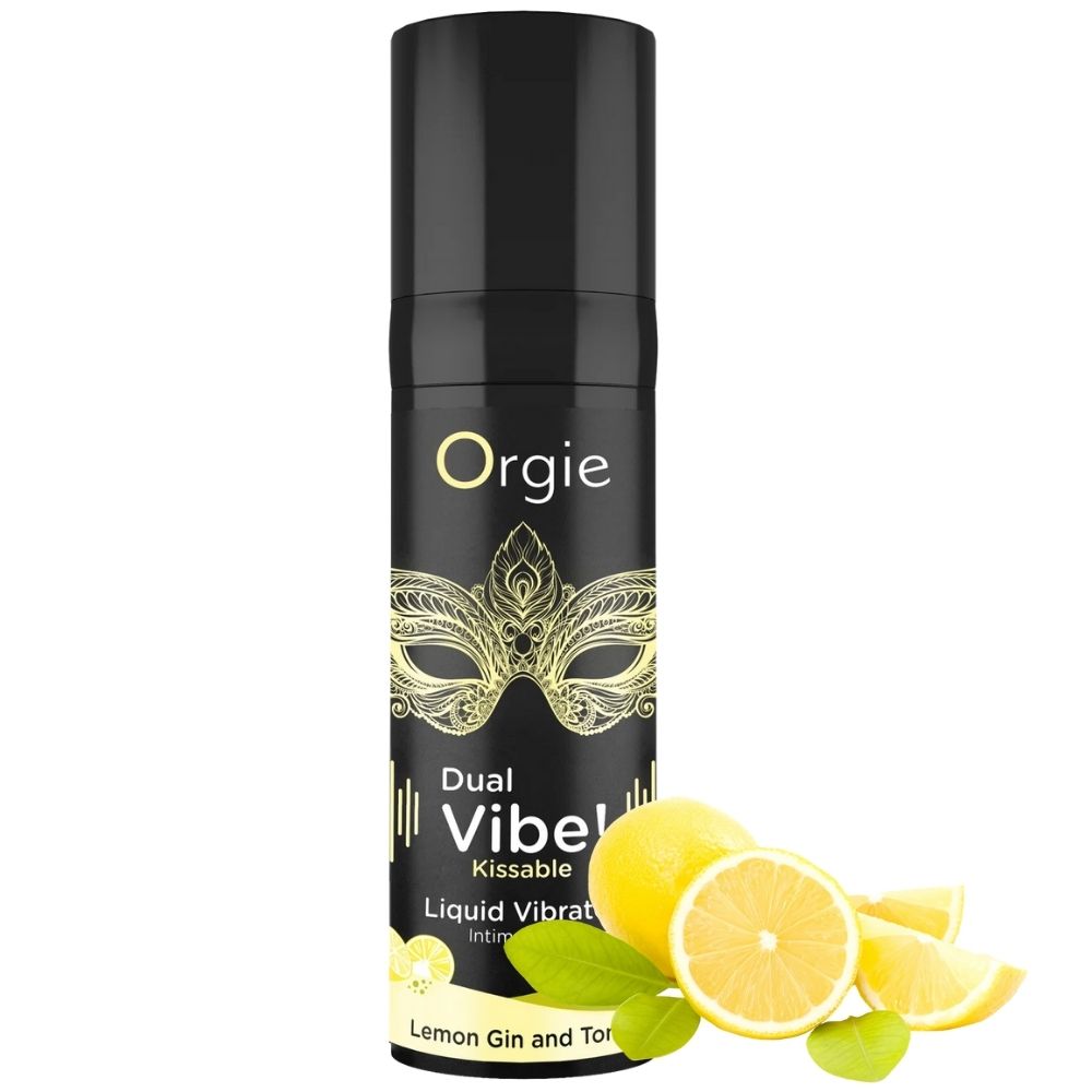 Orgie Dual Vibe Kissable Limon Aromalı Likid Vibratör 15 Ml.