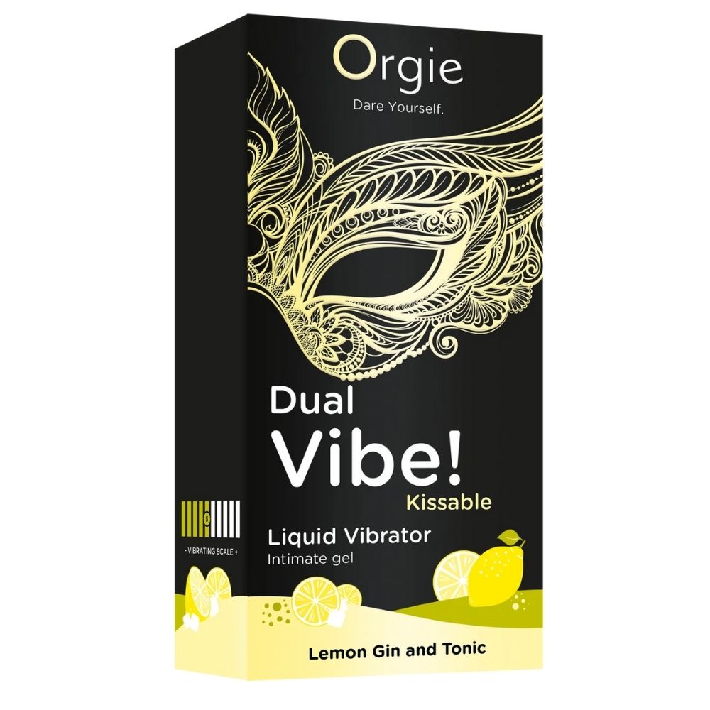 Orgie Dual Vibe Kissable Limon Aromalı Likid Vibratör 15 Ml.