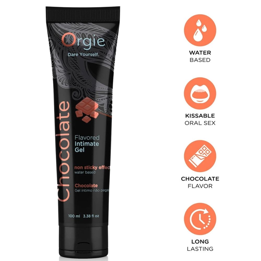 Orgie Lube Tube Chocolate Çikolata Aromalı Kayganlaştırıcı Jel 100 Ml.