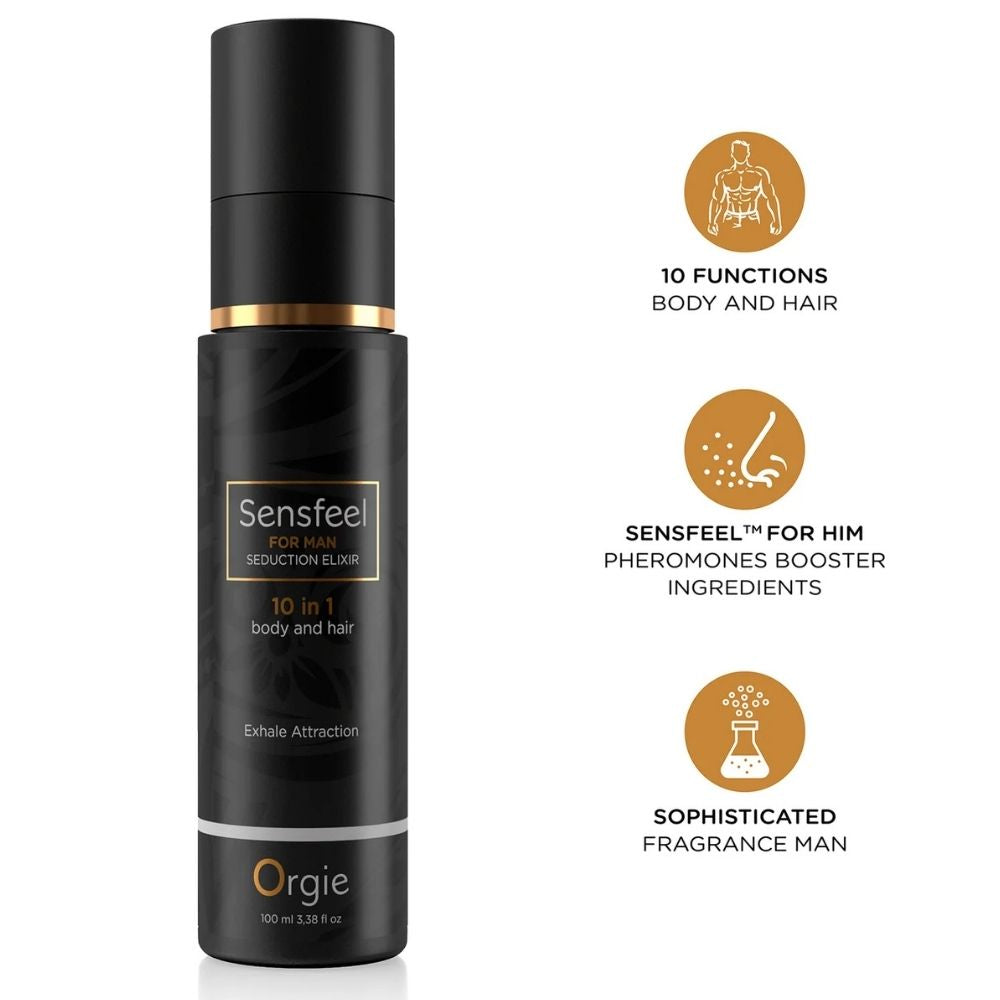 Orgie For Men Sensfeel Baştan Çıkarma İksiri 10'u 1 Arada Feromon Güçlendirici Losyon