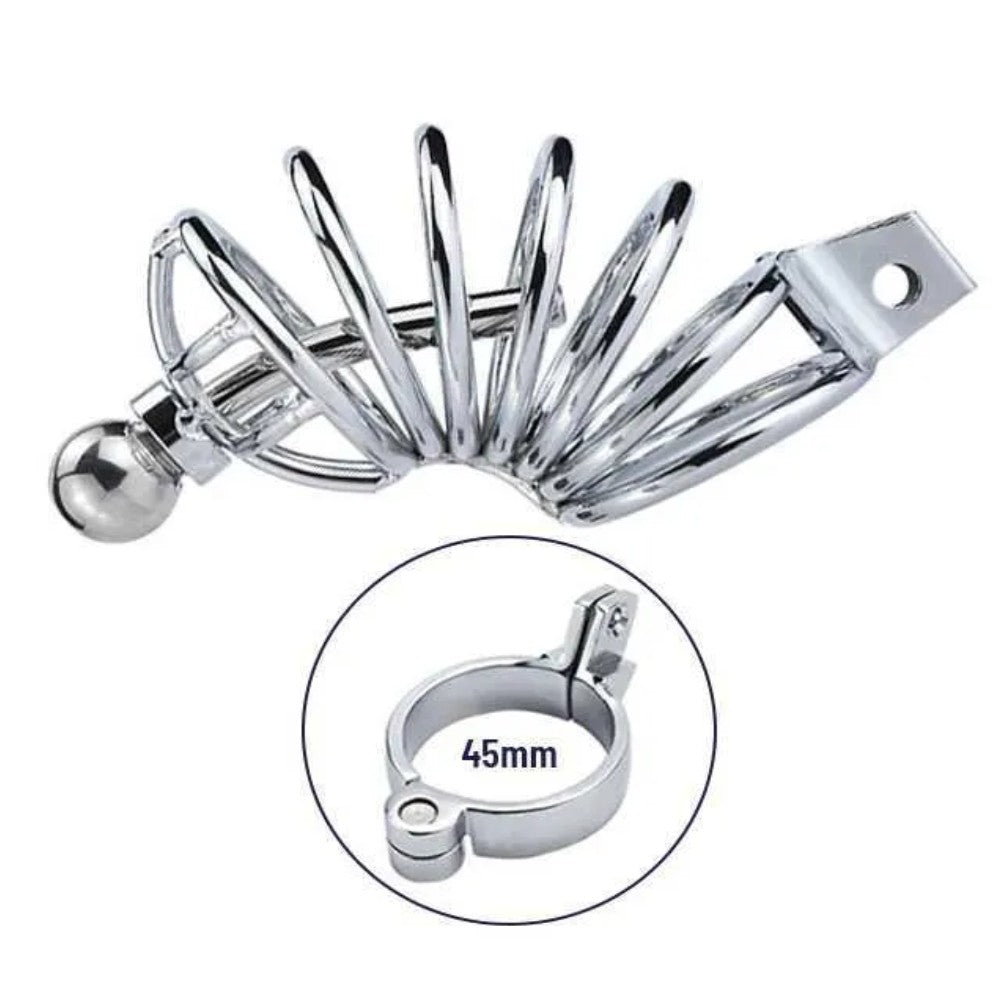 Master Male Chastity Urethral Play Chastity Penis Kafesi 45 mm